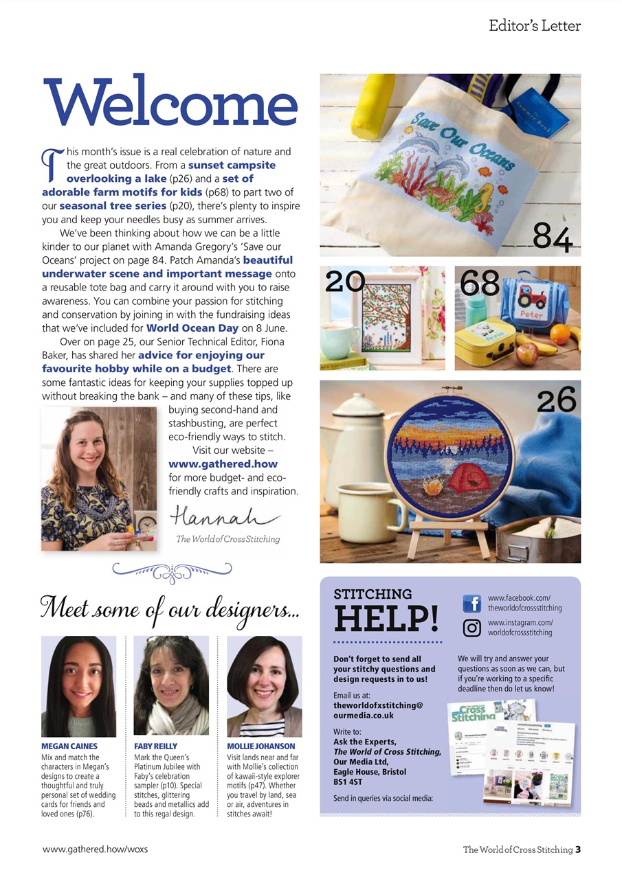 The World of Cross Stitching Preview Pages