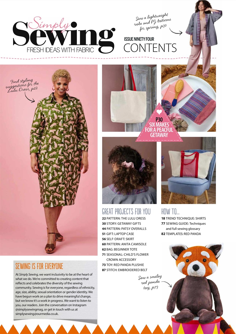 Simply Sewing Preview Pages