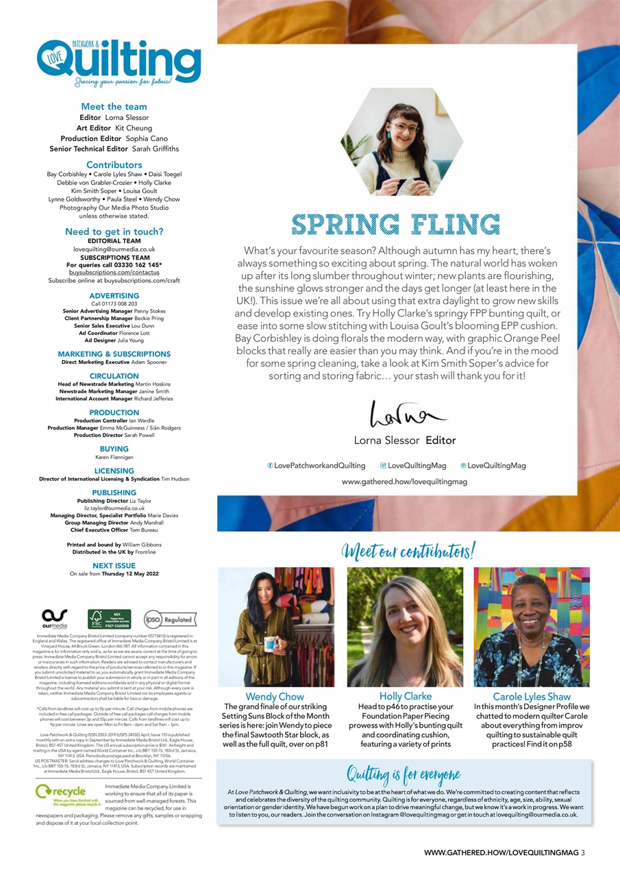 Love Patchwork & Quilting Preview Pages