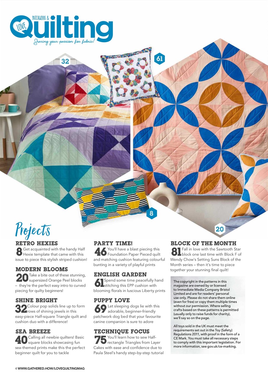 Love Patchwork & Quilting Preview Pages