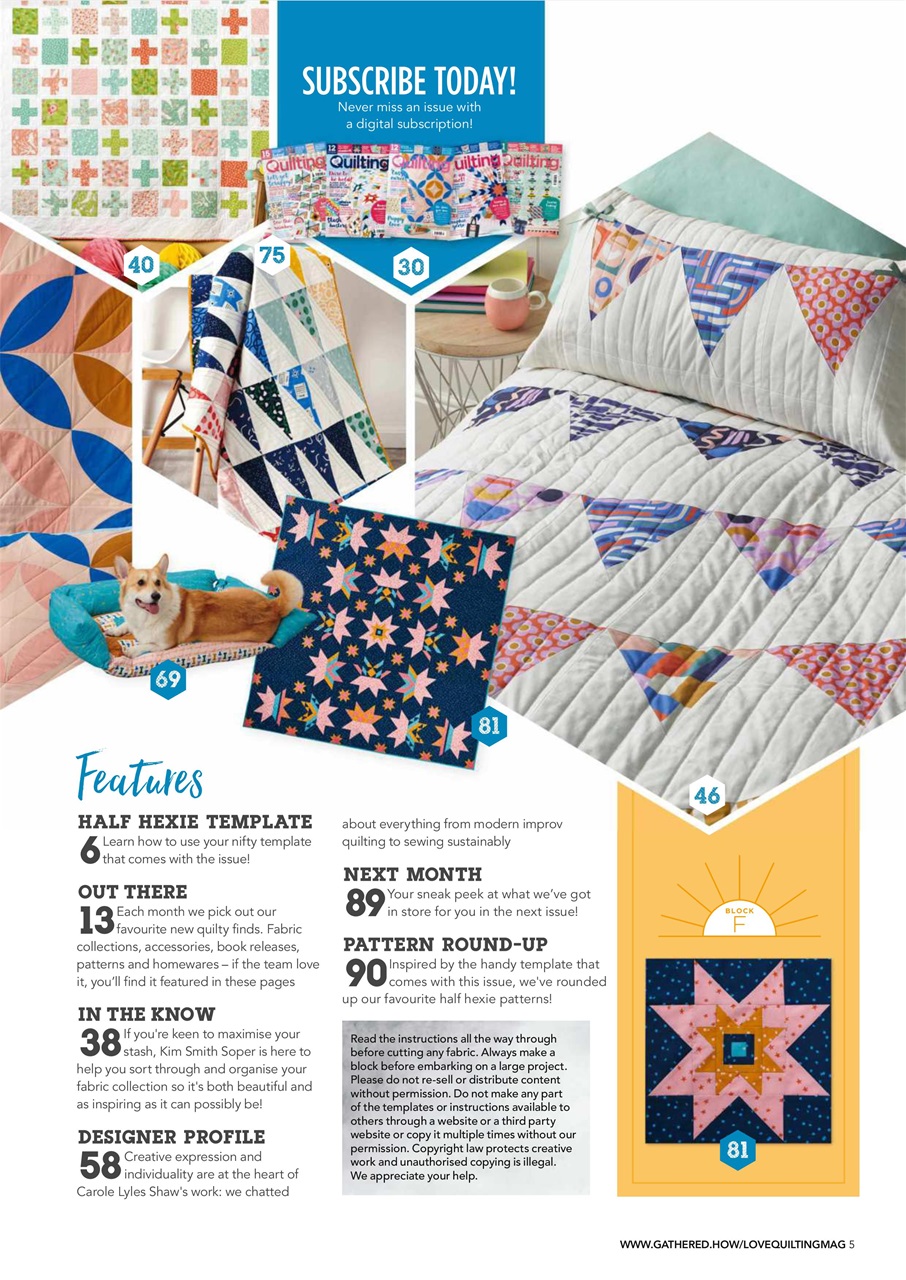 Love Patchwork & Quilting Preview Pages