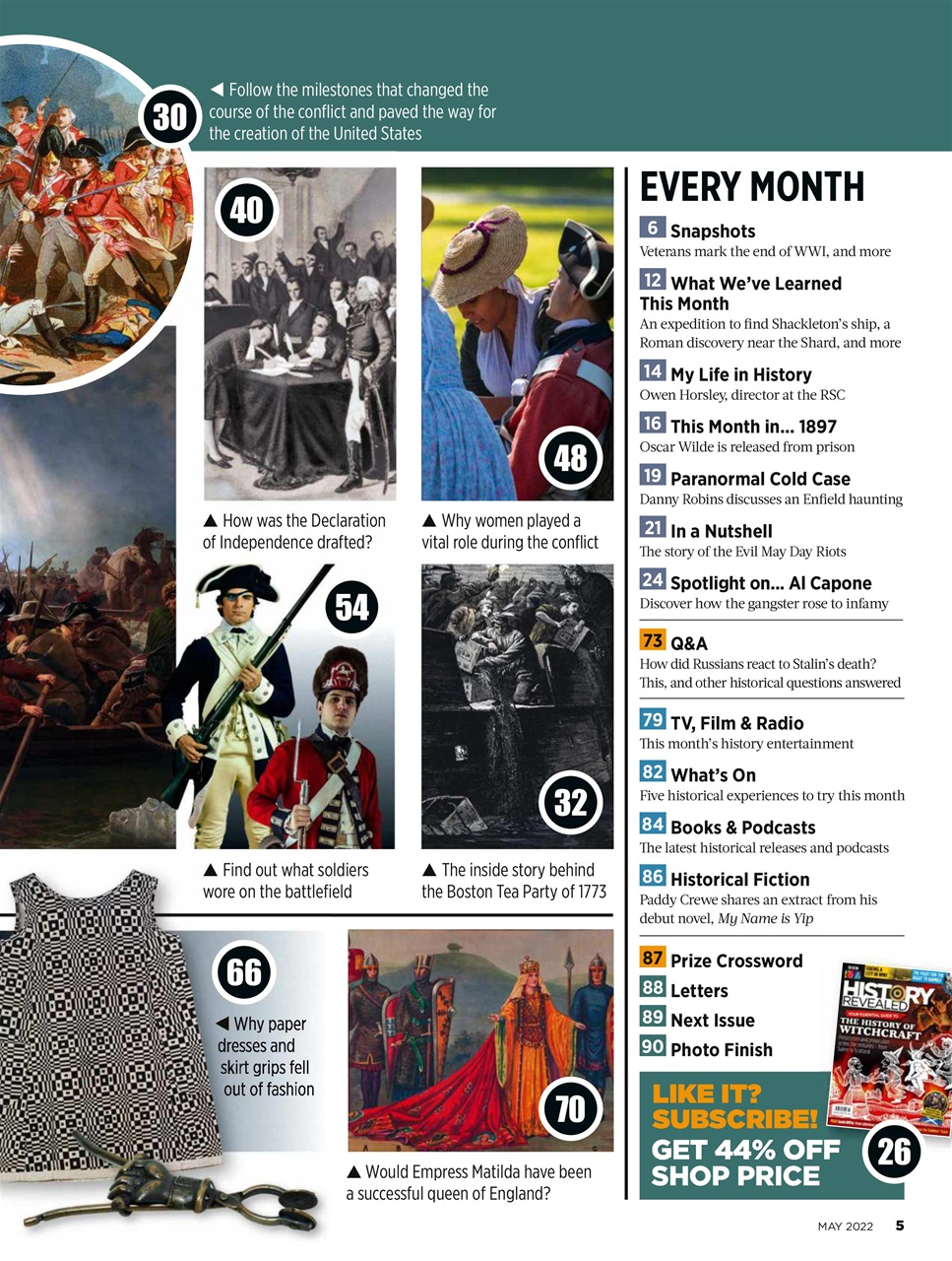 BBC History Revealed Magazine Preview Pages