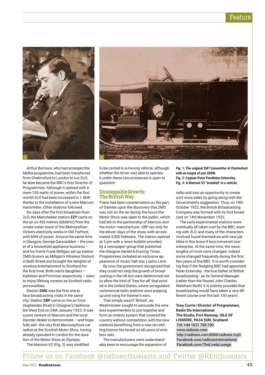 Radio User Preview Pages