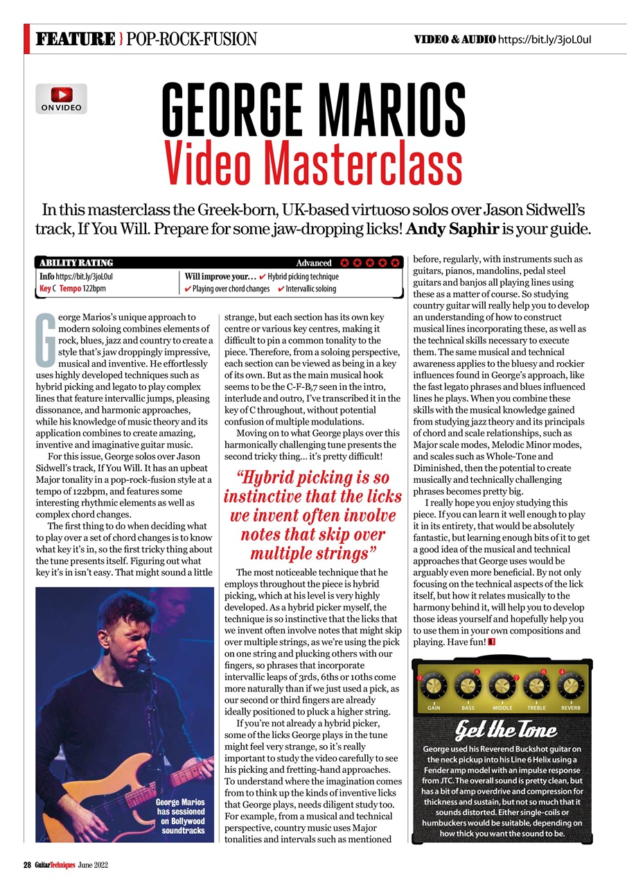 Guitar Techniques Preview Pages