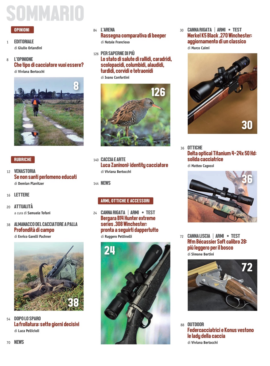 Caccia Magazine Preview Pages