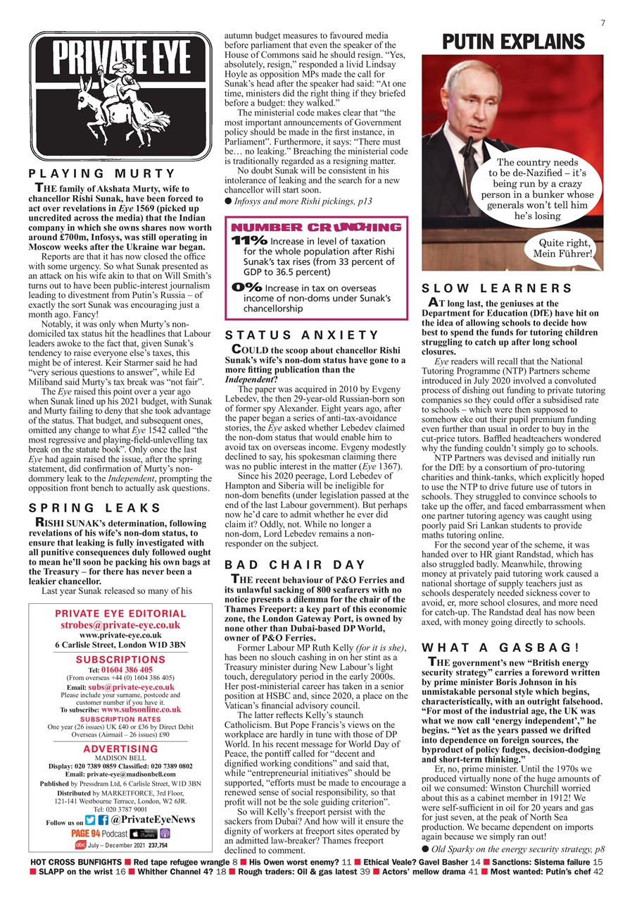Private Eye Preview Pages