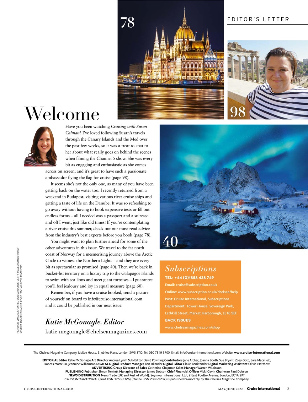 Cruise & Travel Preview Pages