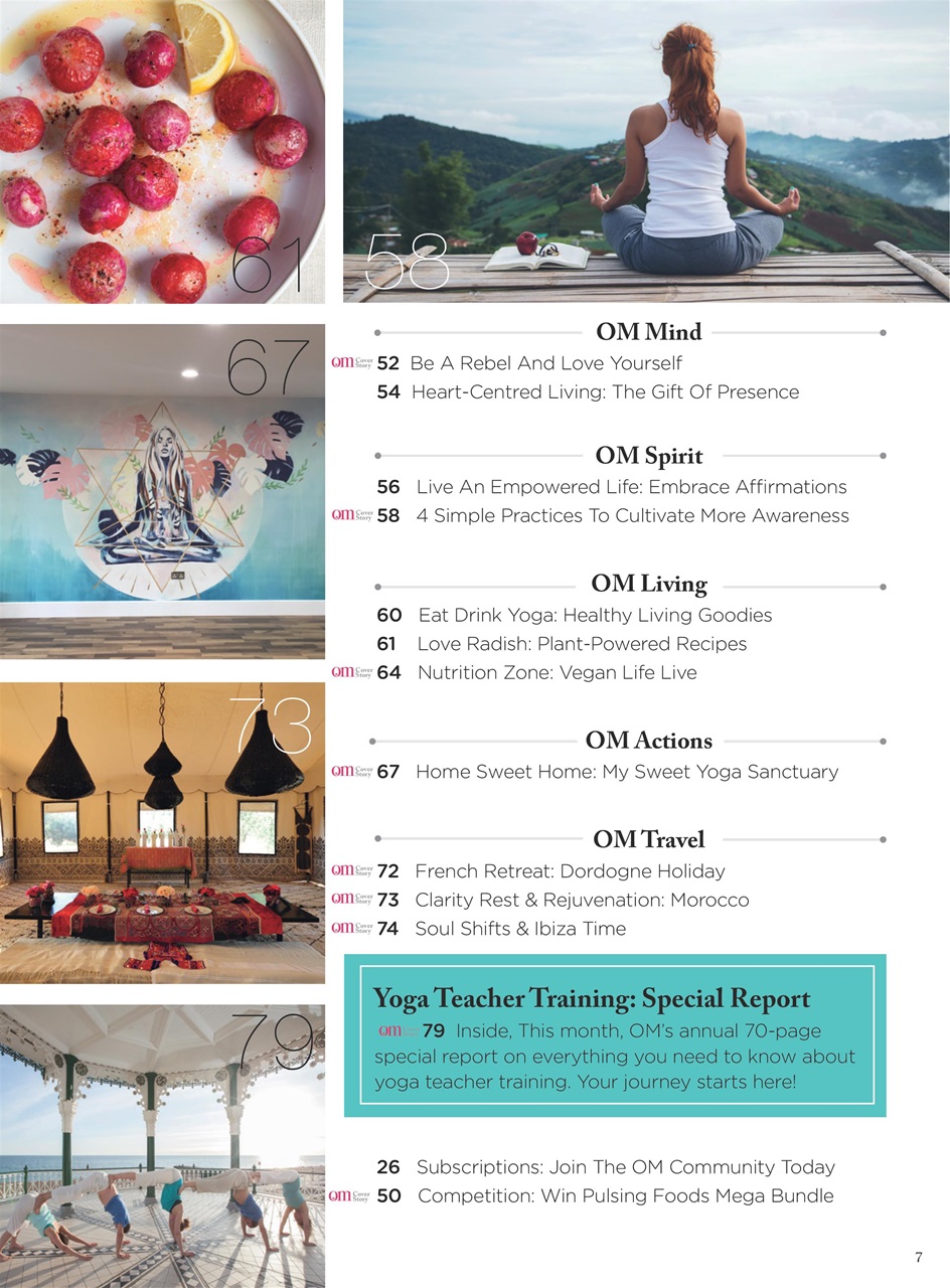 OM Yoga Magazine Preview Pages