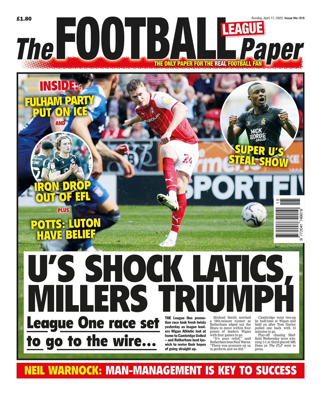The Football League Paper Preview Pages