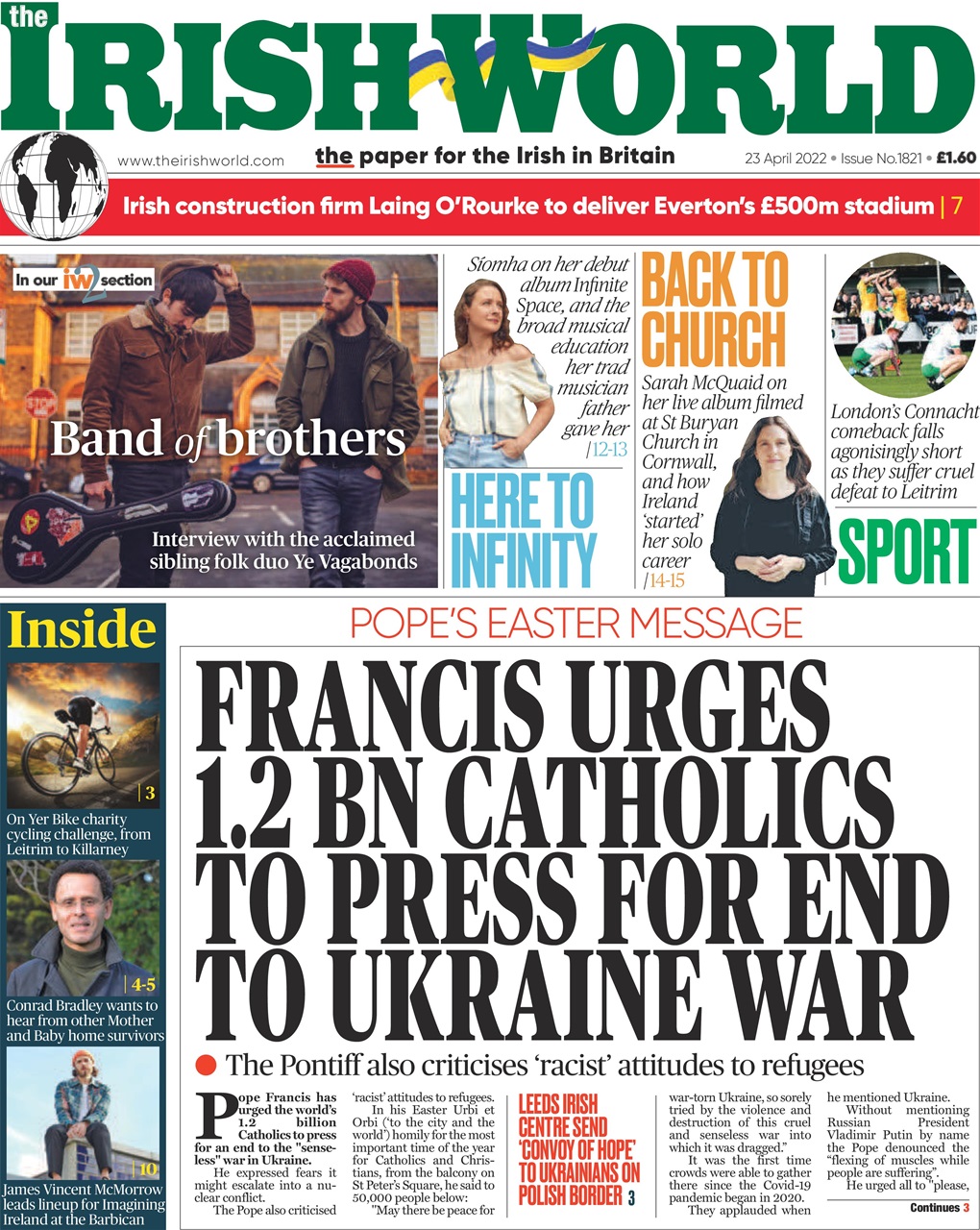 Irish World Preview Pages