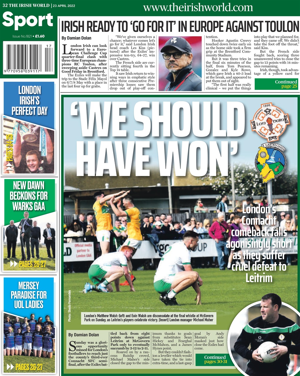 Irish World Preview Pages