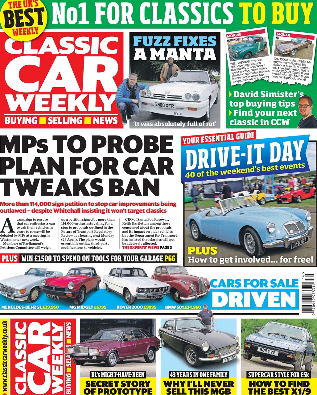 Classic Car Weekly Preview Pages