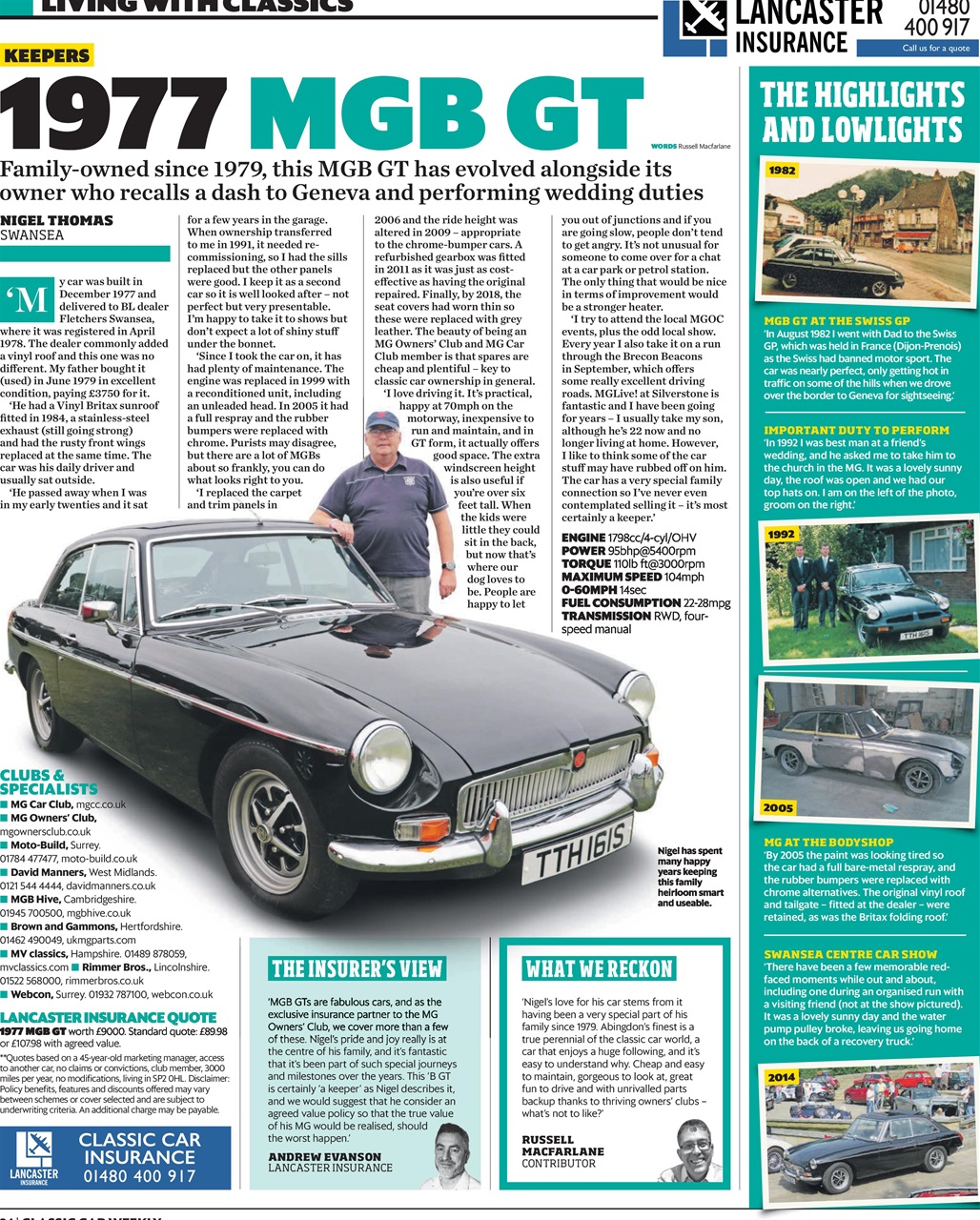 Classic Car Weekly Preview Pages