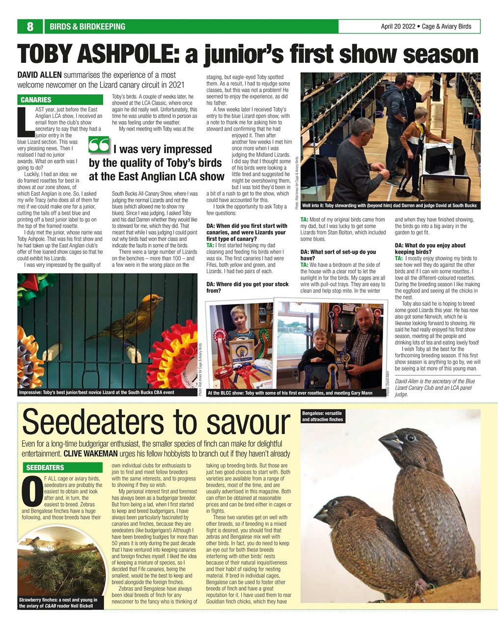 Cage & Aviary Birds Preview Pages