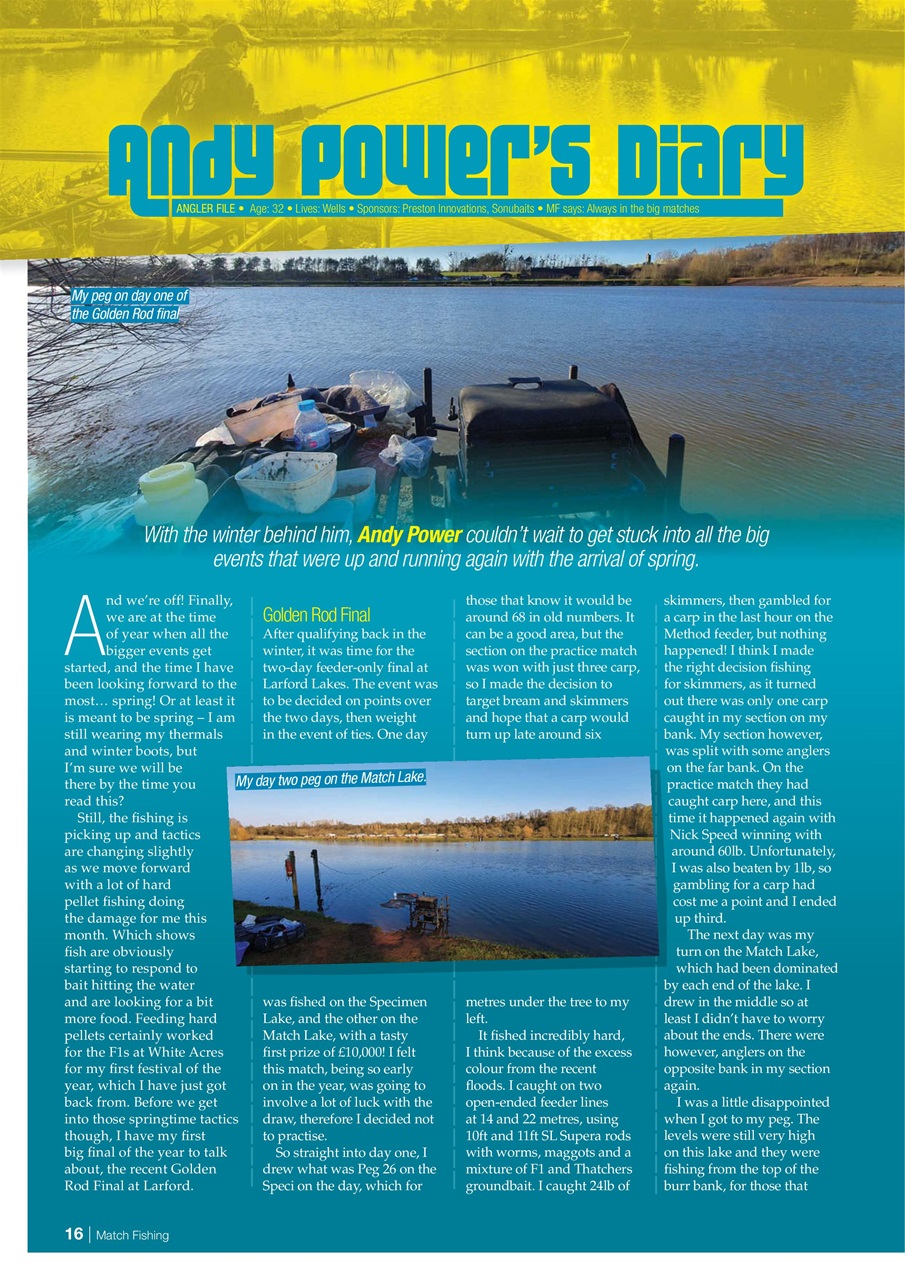 Match Fishing Preview Pages