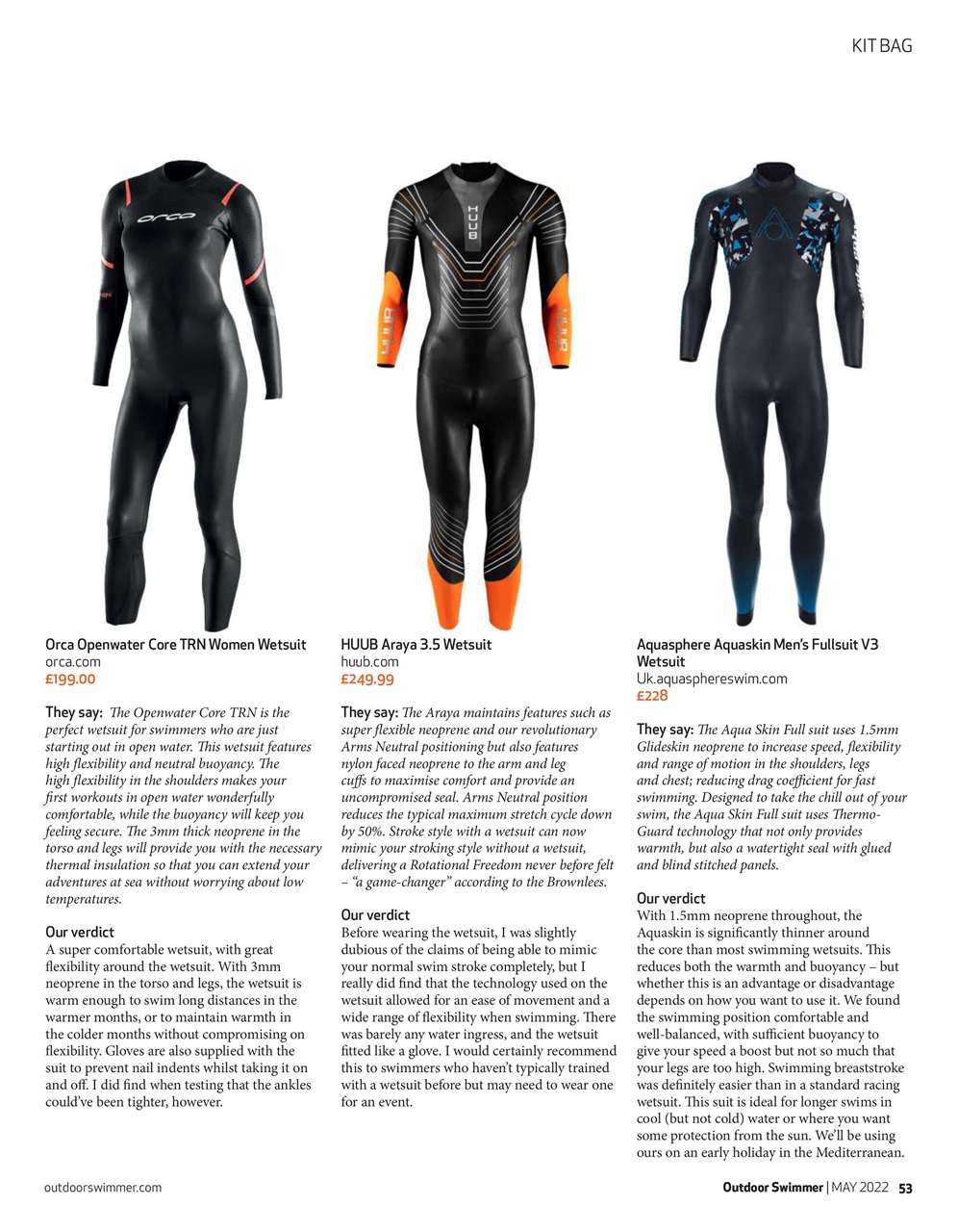 Outdoor Swimmer Preview Pages