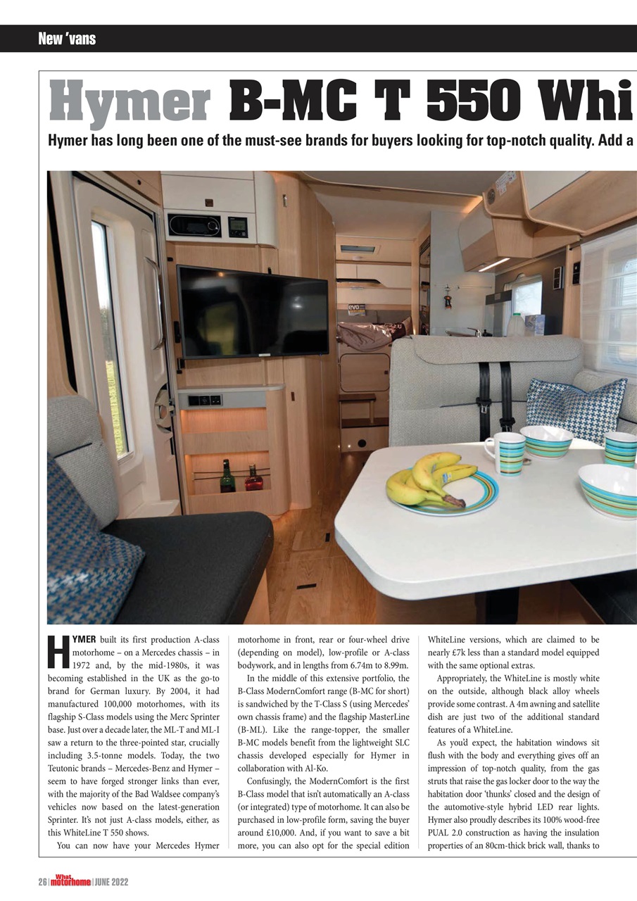 What Motorhome magazine Preview Pages