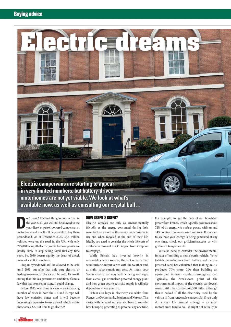 What Motorhome magazine Preview Pages