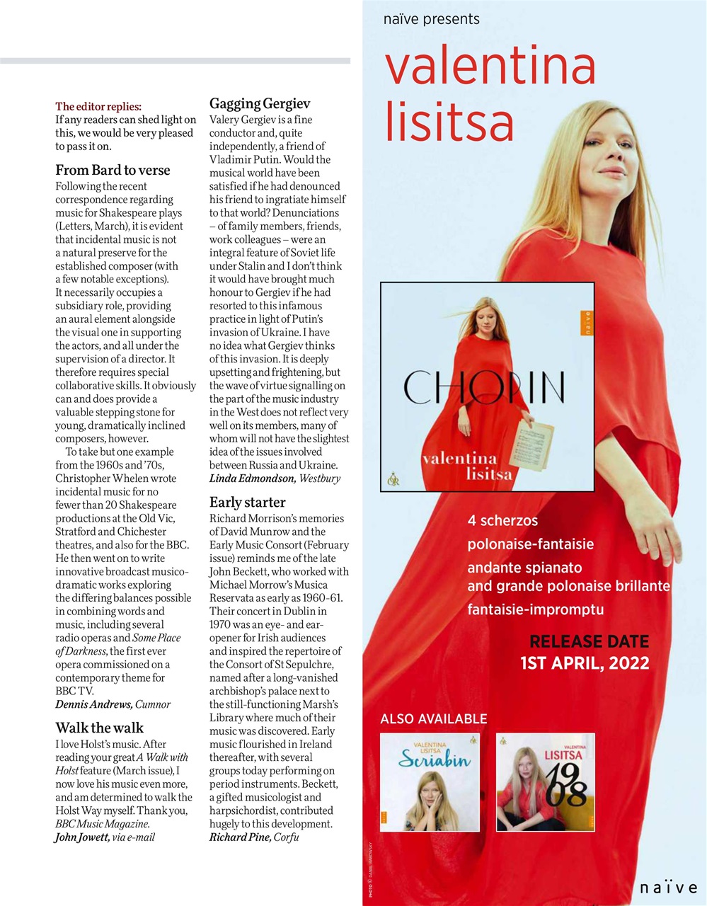 BBC Music Magazine Preview Pages