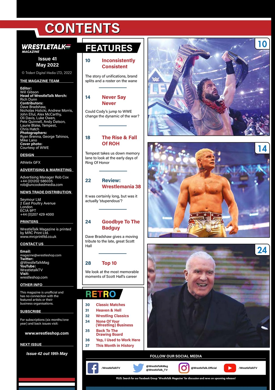 Wrestletalk Magazine Preview Pages