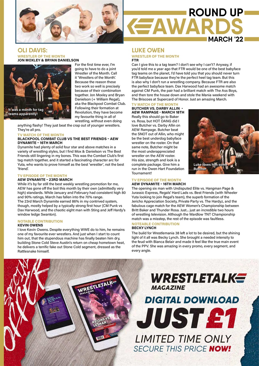 Wrestletalk Magazine Preview Pages