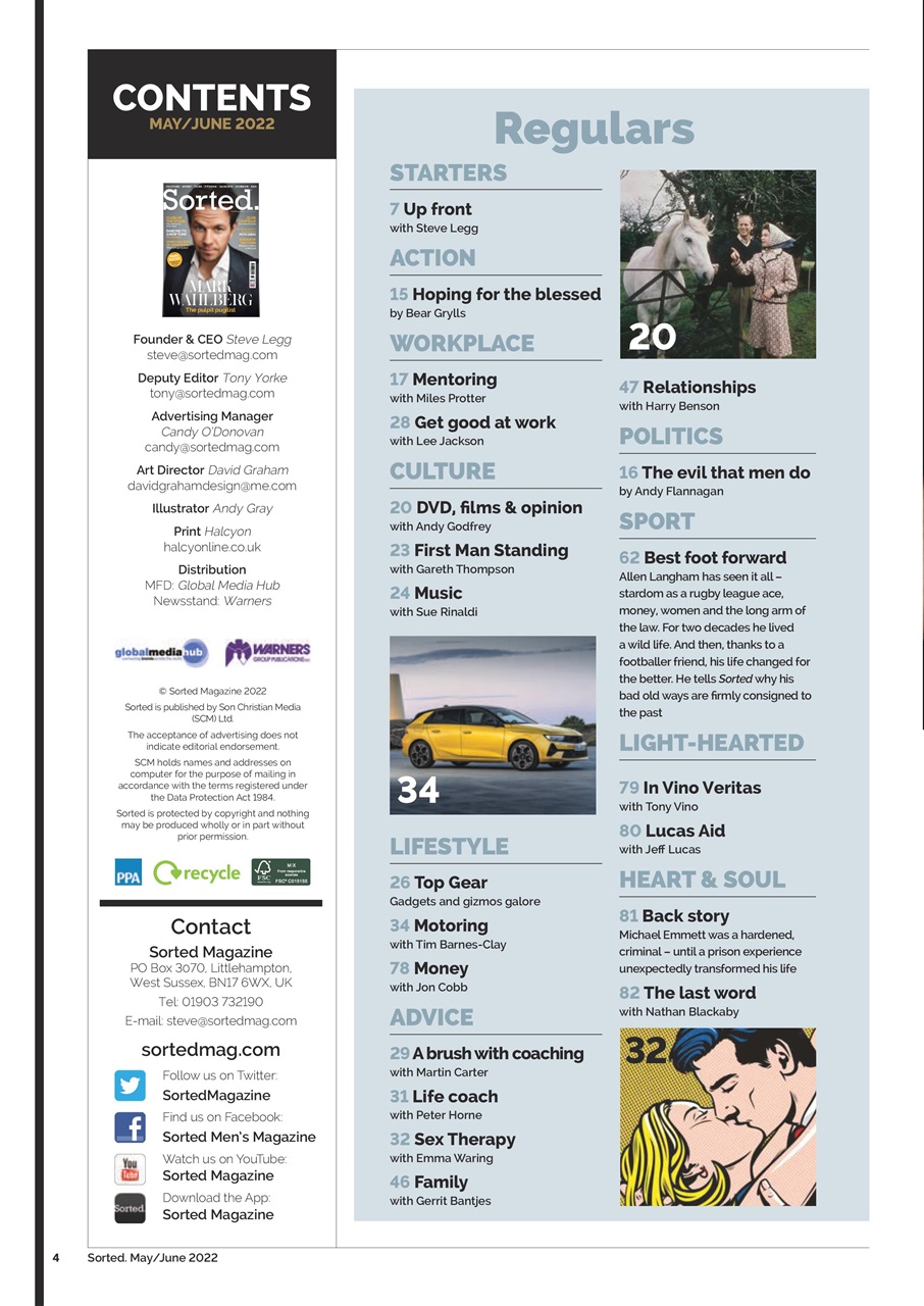 Sorted Magazine – The men's mag with morals Preview Pages