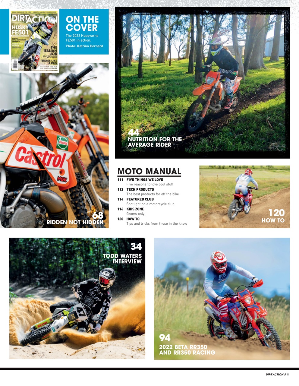 Dirt Action Preview Pages