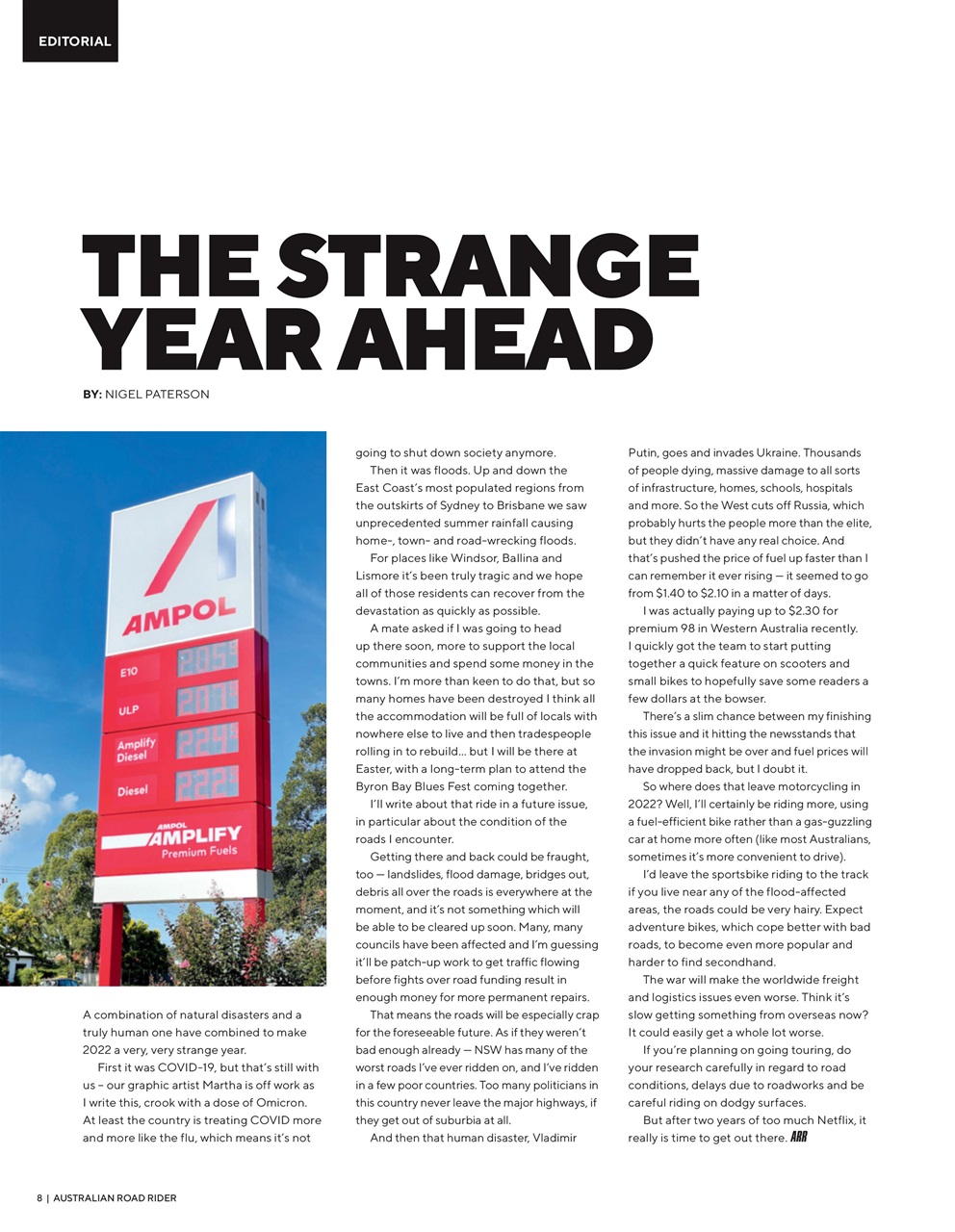 Australian Road Rider Preview Pages