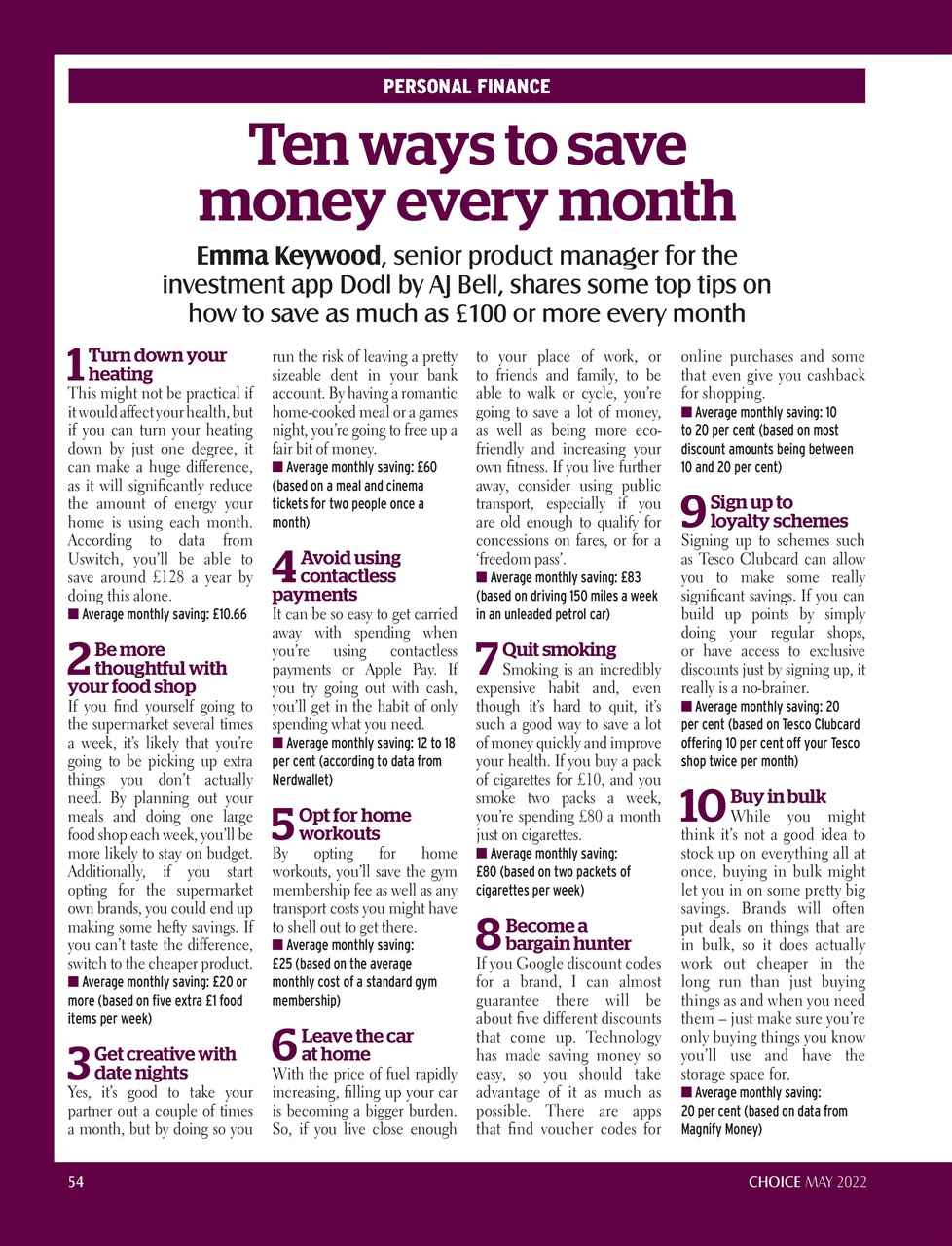 Choice Magazine Preview Pages