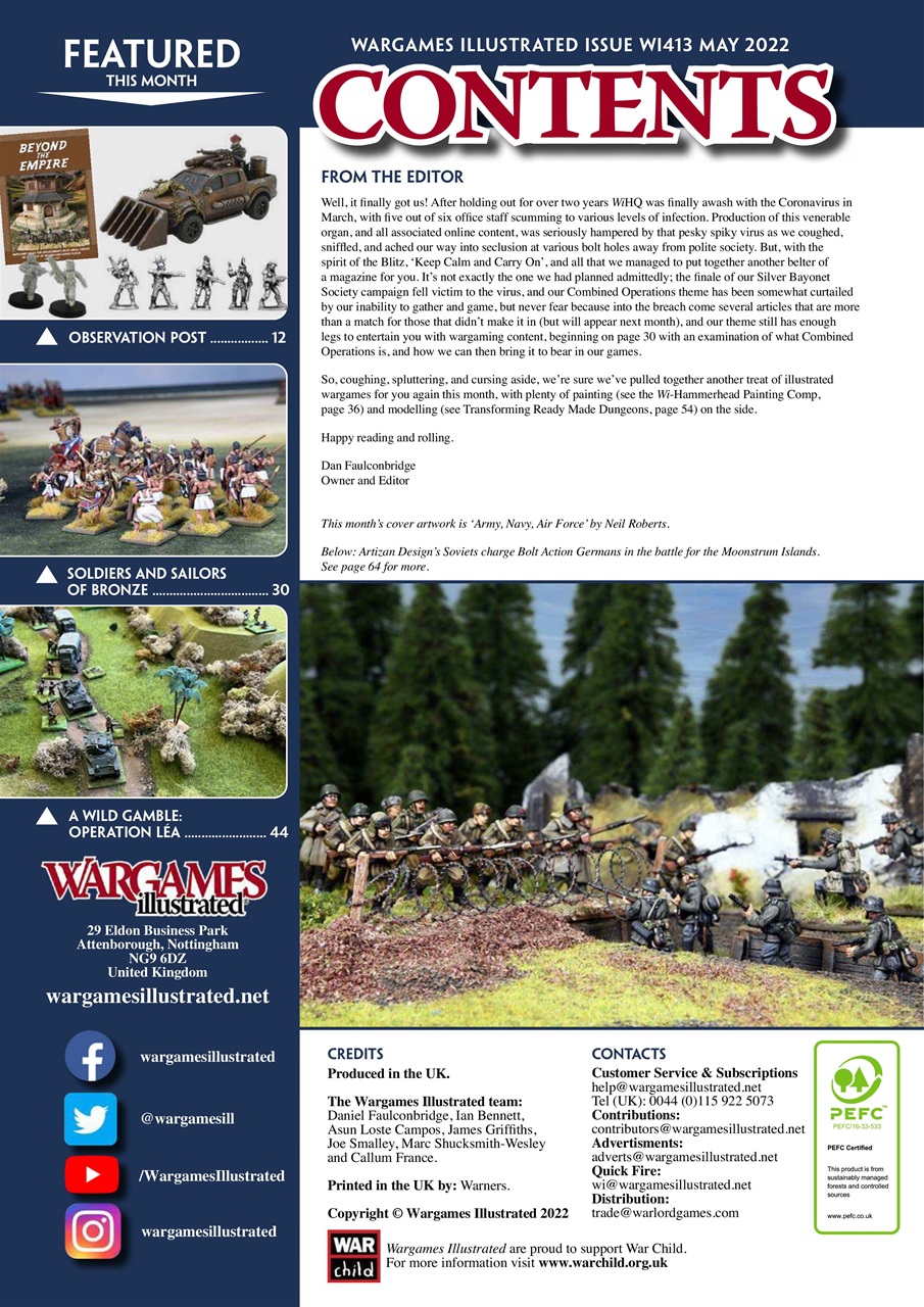 Wargames Illustrated Preview Pages