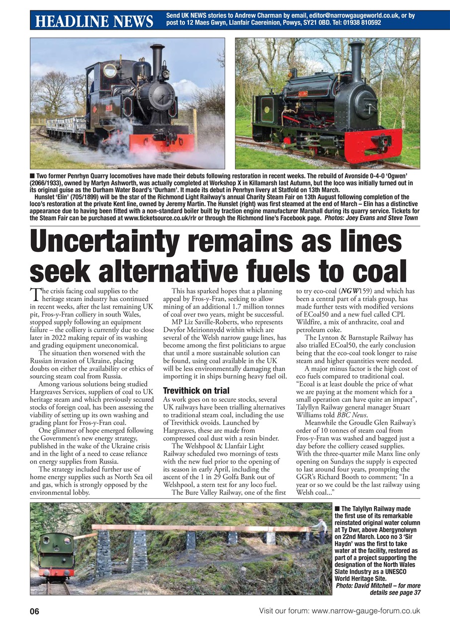 Narrow Gauge World Preview Pages