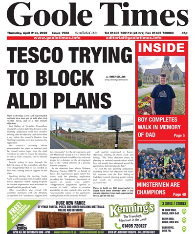 Goole Times issue Thursday, April 21st