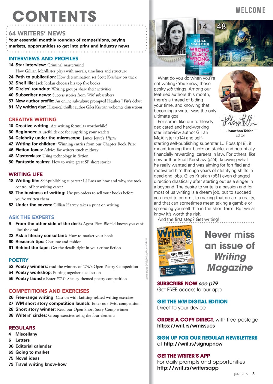 Writing Magazine Preview Pages