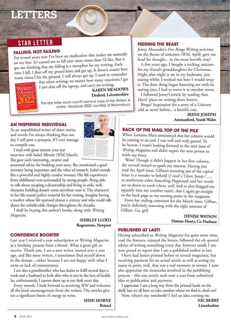 Writing Magazine Preview Pages