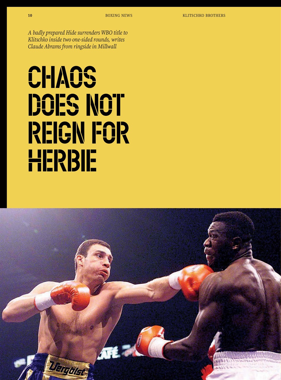 Boxing News Presents Preview Pages