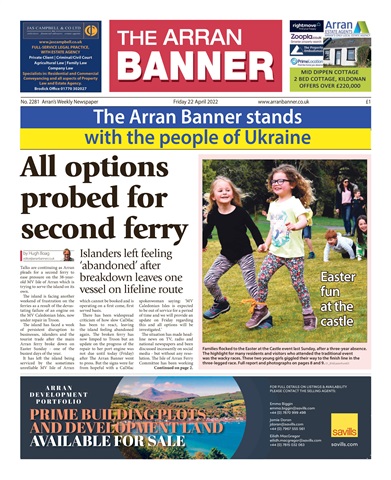 Arran Banner issue 22/04/2022
