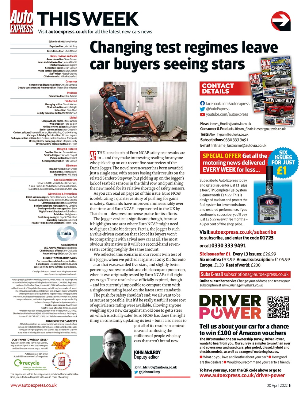 Auto Express Preview Pages