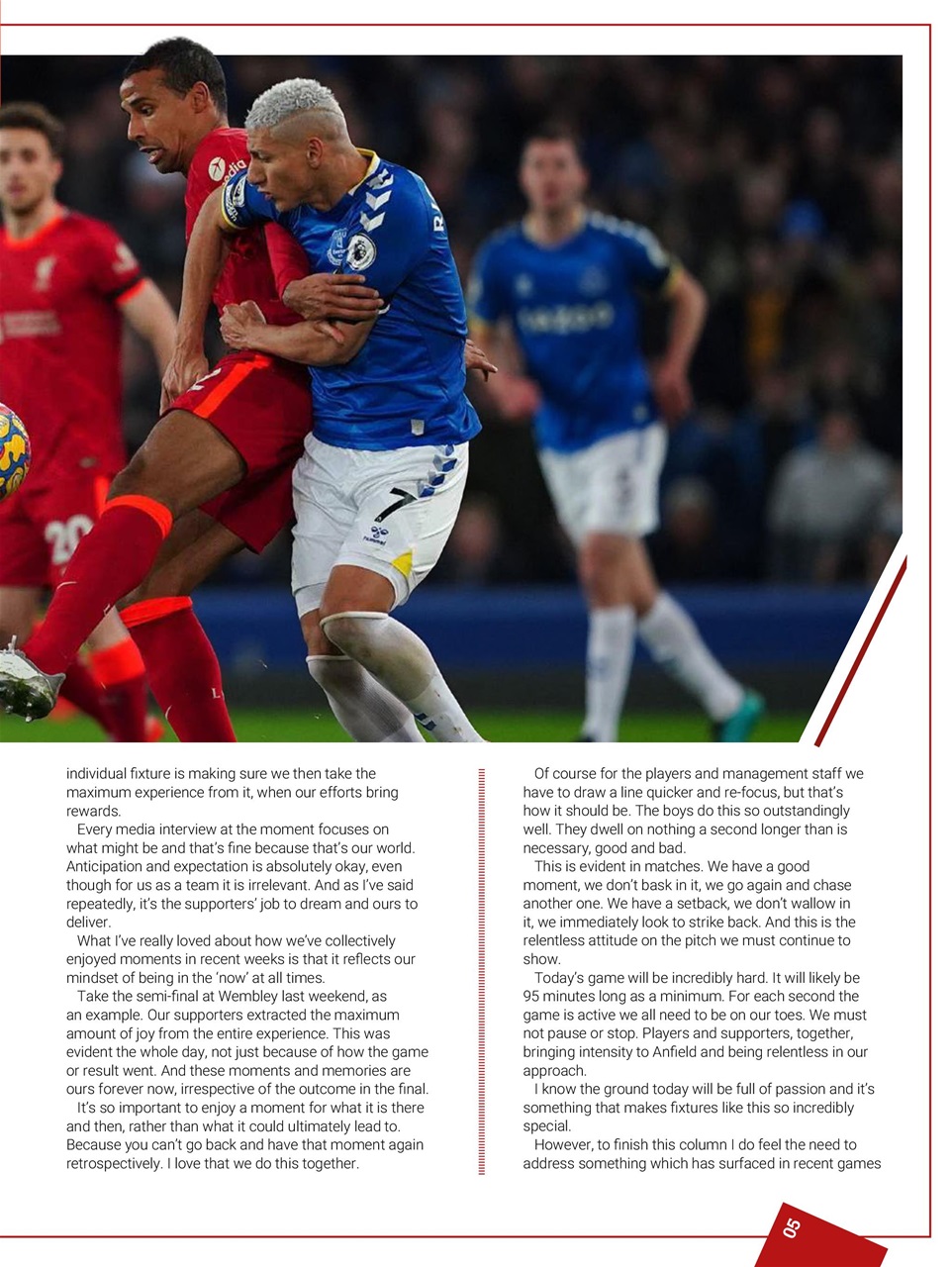 Liverpool FC Programmes Preview Pages