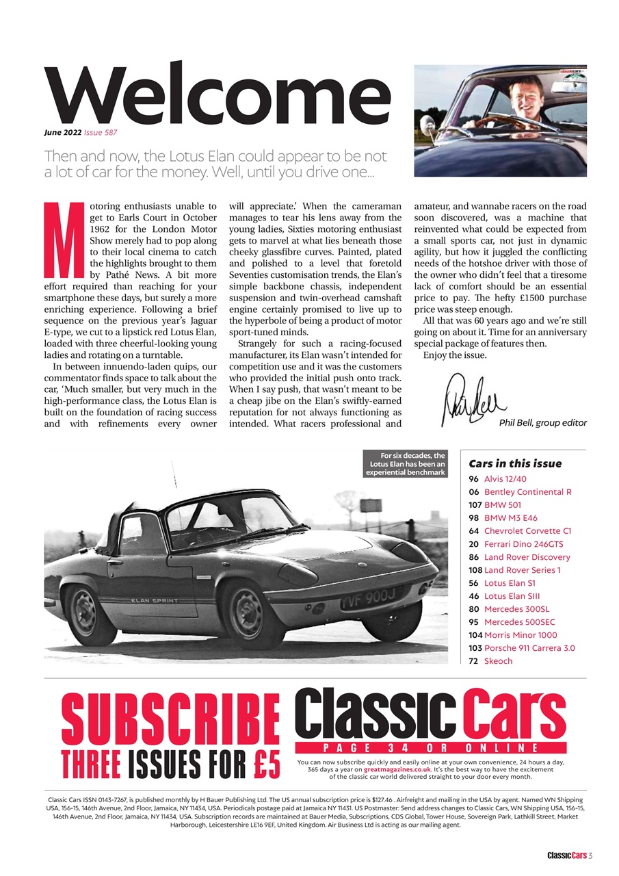 Classic Cars Preview Pages