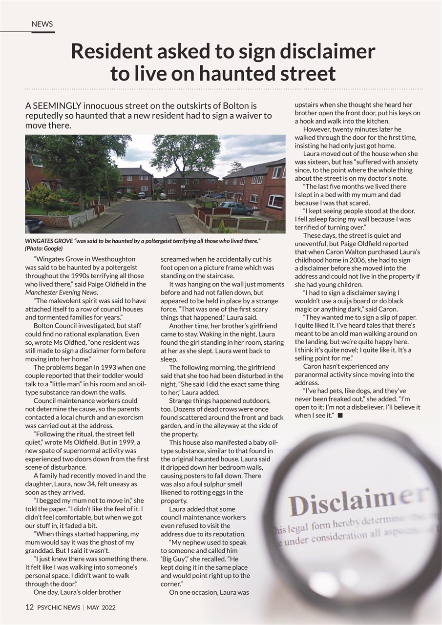 Psychic News Preview Pages