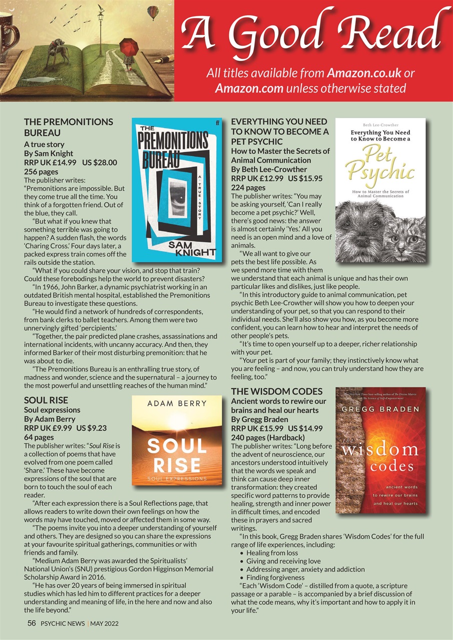 Psychic News Preview Pages