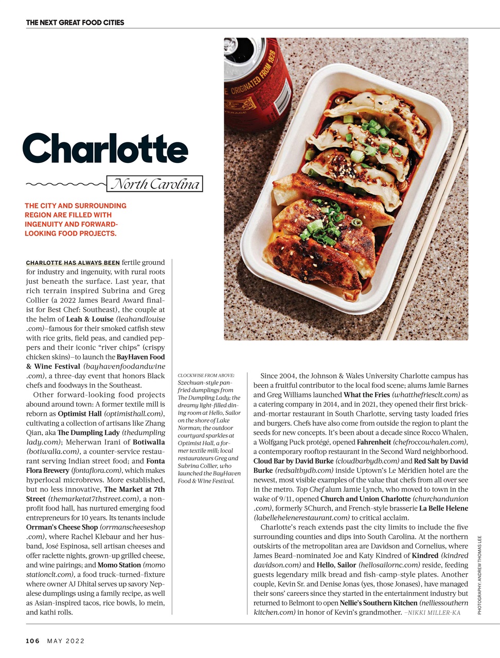 Food & Wine Preview Pages