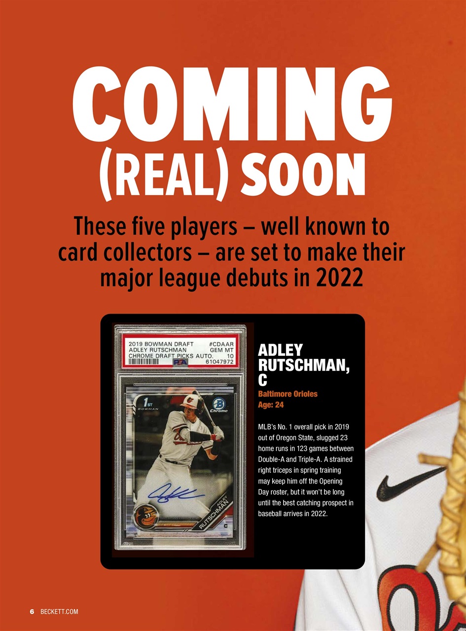 Beckett Baseball Magazine Preview Pages