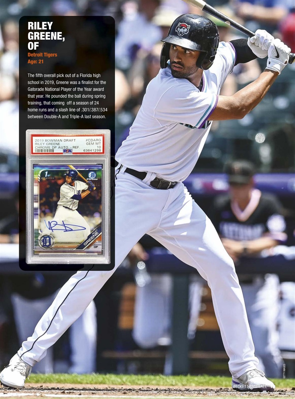 Beckett Baseball Magazine Preview Pages