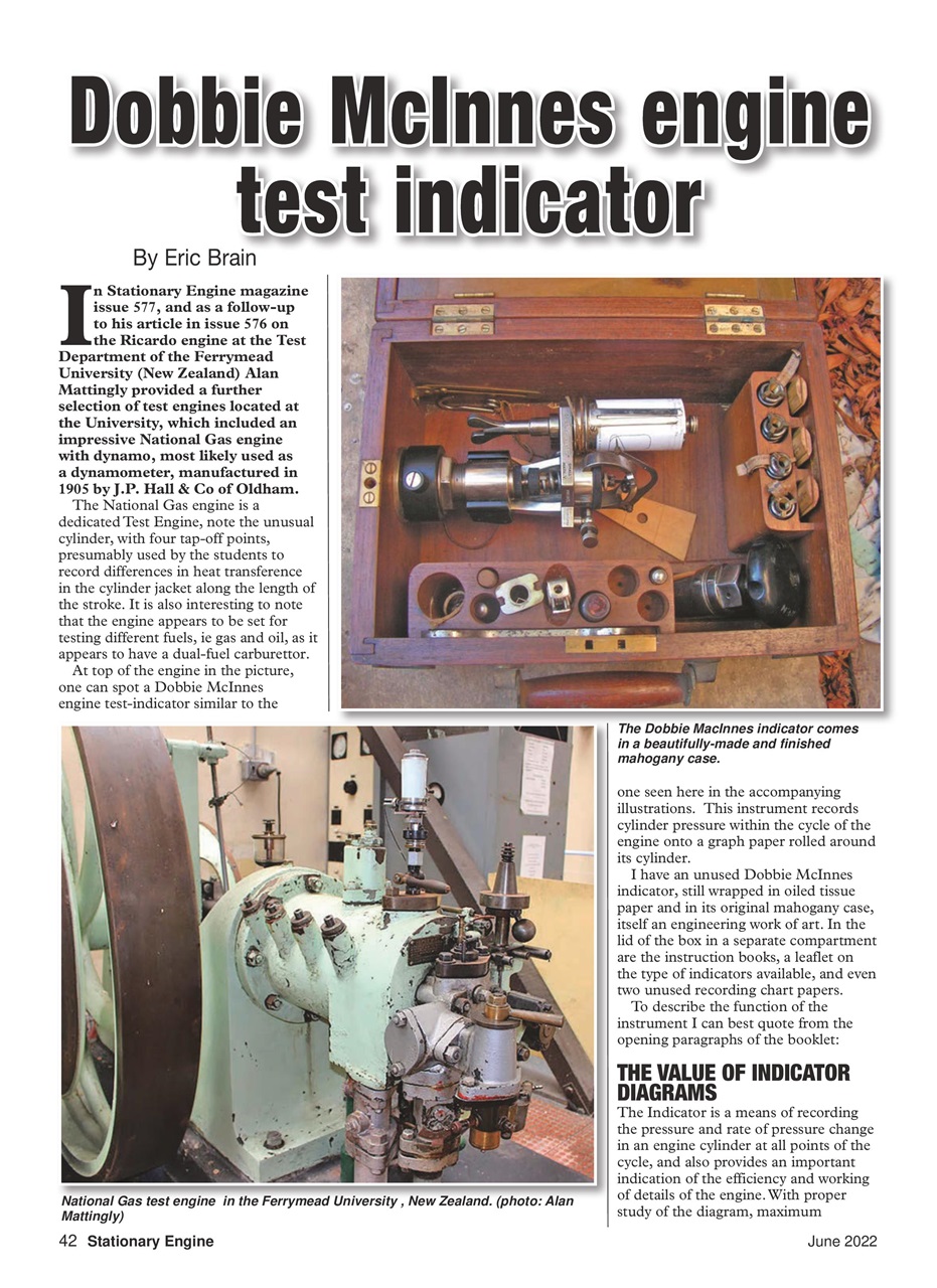 Stationary Engine Preview Pages