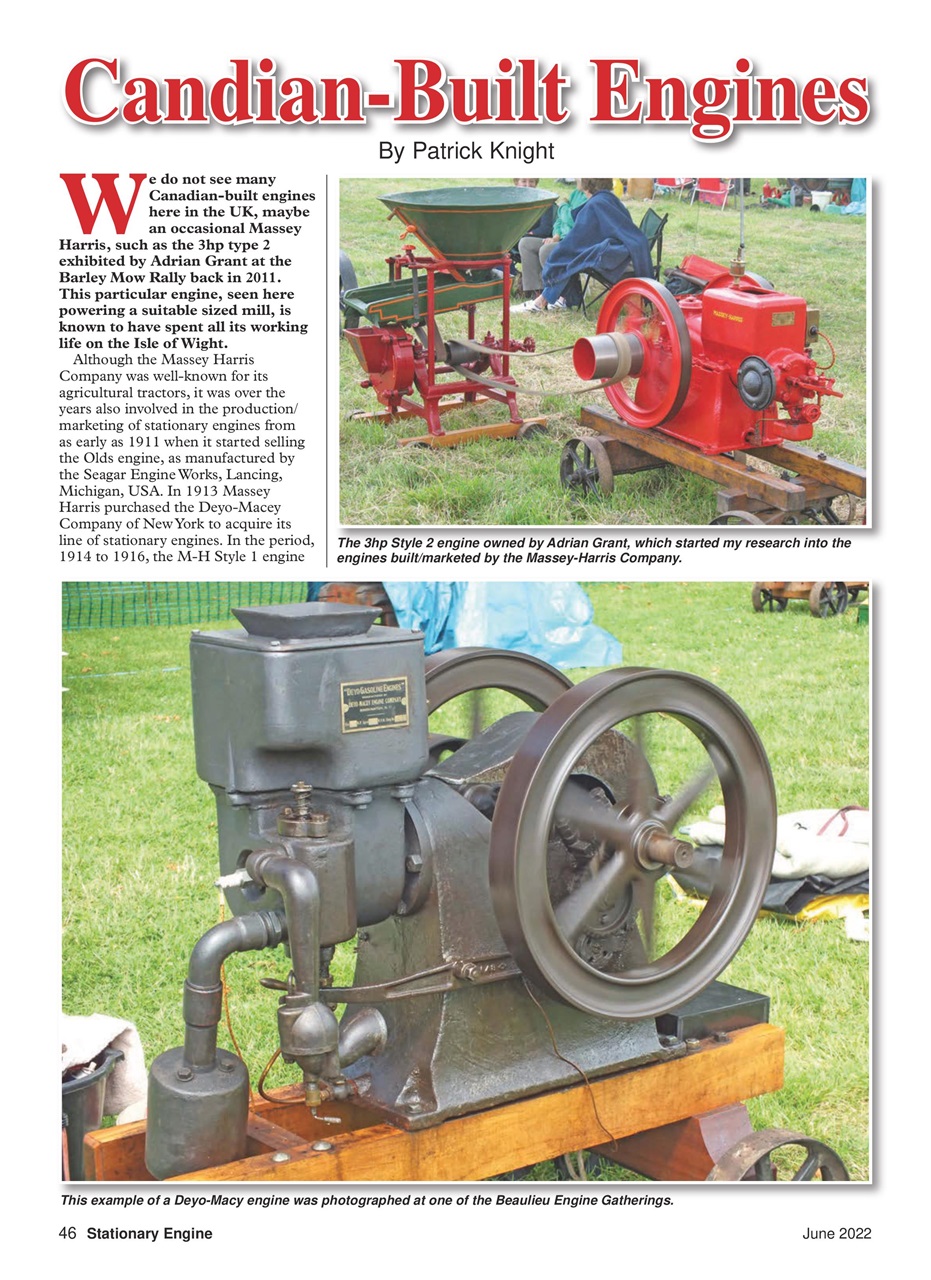 Stationary Engine Preview Pages