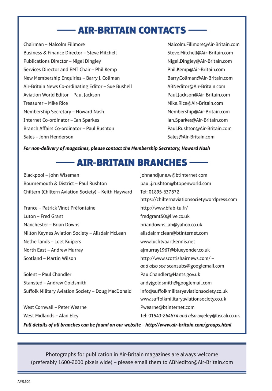 Air Britain News Preview Pages