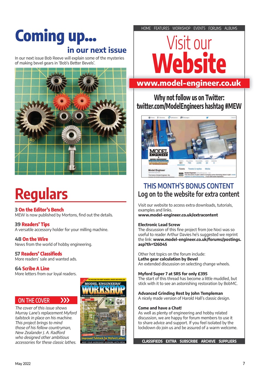 Model Engineer & Workshop Magazine Preview Pages