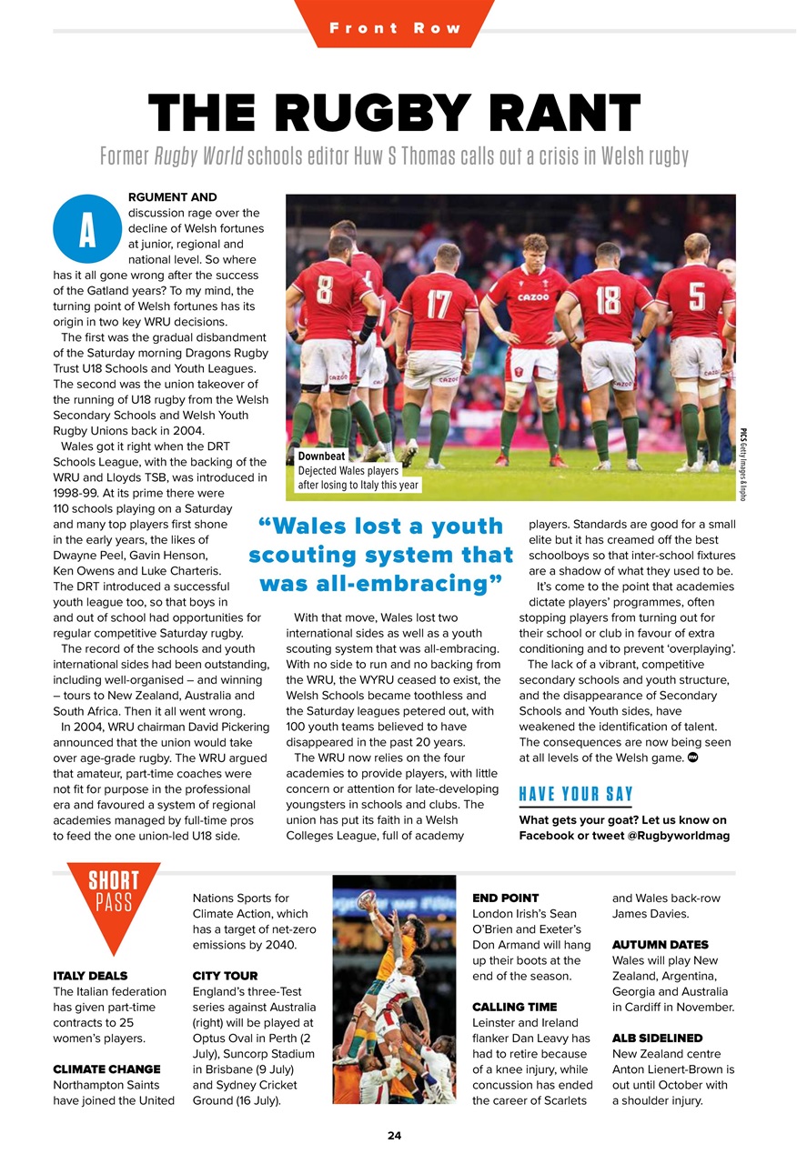 Rugby World Preview Pages