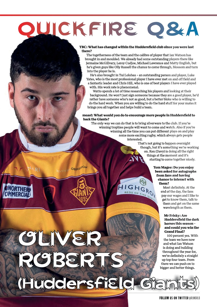 Rugby League World Preview Pages